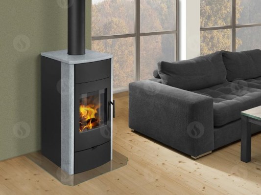 ESPERA 02 serpentine - fireplace stove with water exchanger and double glazing