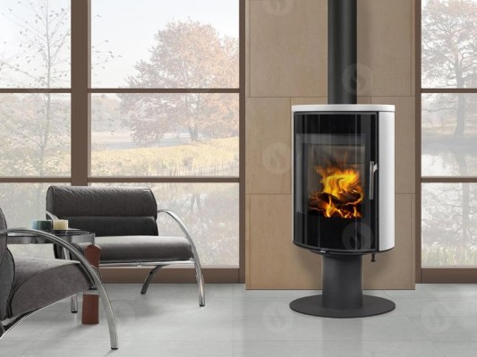 LAREDO T 01 ceramic - revolving fireplace stove
