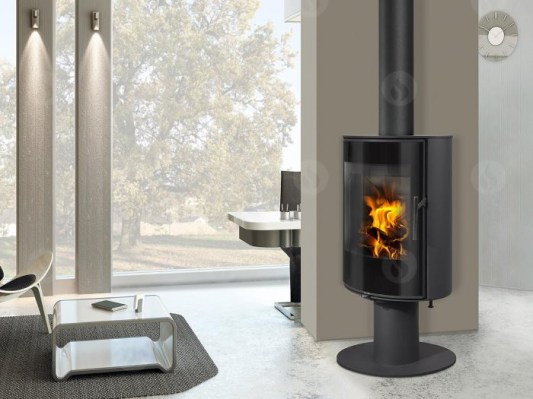 LAREDO T 03 steel - revolving fireplace stove