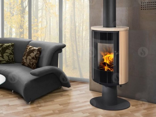 LAREDO T 04 sandstone - revolving fireplace stove