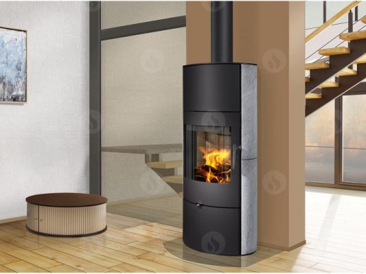 OVALIS 02 A stone - fireplace stove
