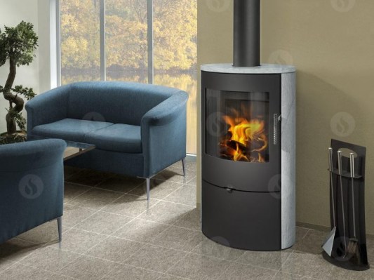 OVALIS 02 stone - fireplace stove
