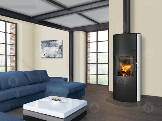 OVALIS 05 A ceramic - fireplace stove