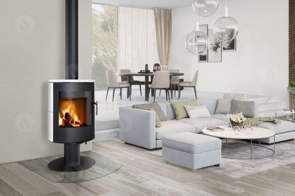 OVALIS T 05 ceramic - revolving fireplace stove