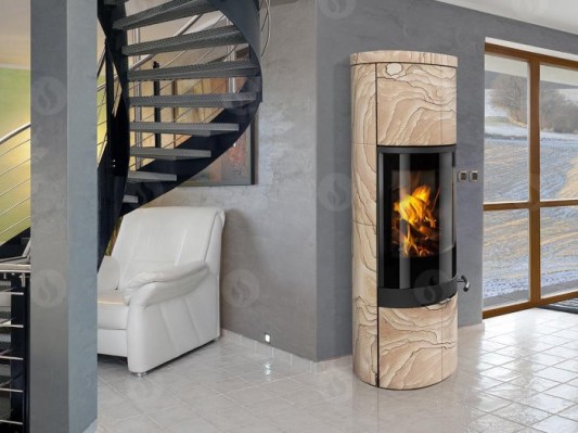 SORIA 04 sandstone - fireplace stove