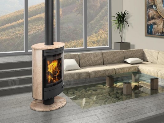 STROMBOLI N 04 sandstone - fireplace stove